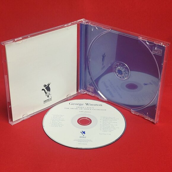George Winston Linus Lucy The Music of Vinci Guaraldi Solo Piano CD 2012 Signed - Picture 6 of 8